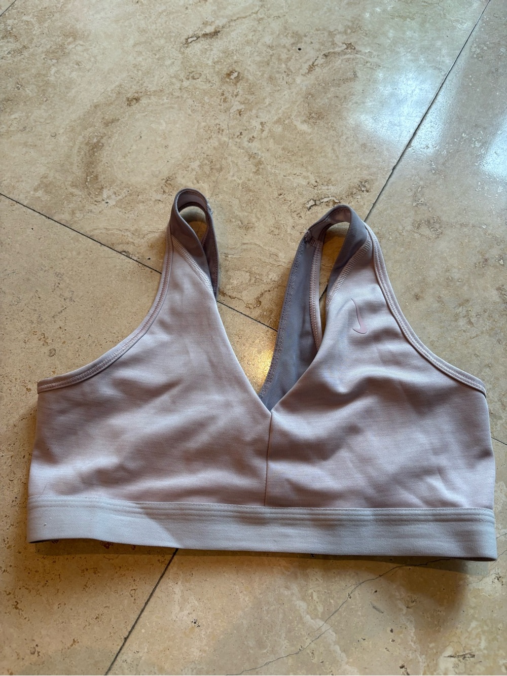 Nike Lavender V-Neck Light Purple Sports Bra